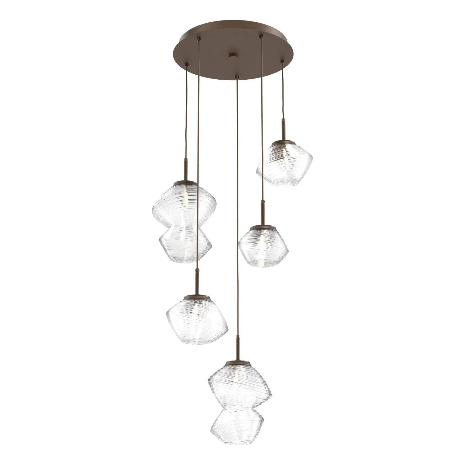 Hammerton Studio - CHB0089-05-FB-C-C01-L3 - LED Pendant - Mesa - Flat Bronze