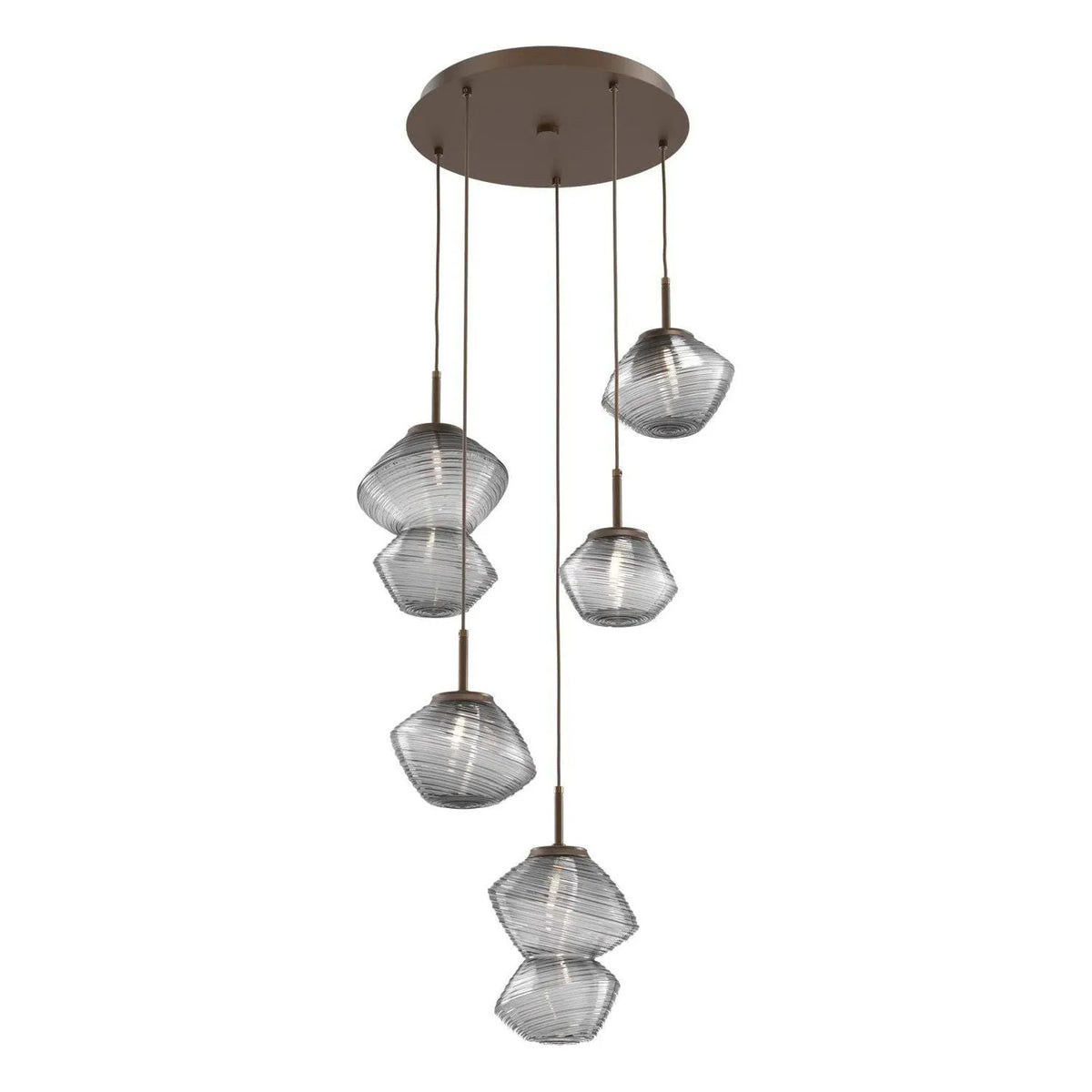 Hammerton Studio - CHB0089-05-FB-S-C01-L3 - LED Pendant - Mesa - Flat Bronze