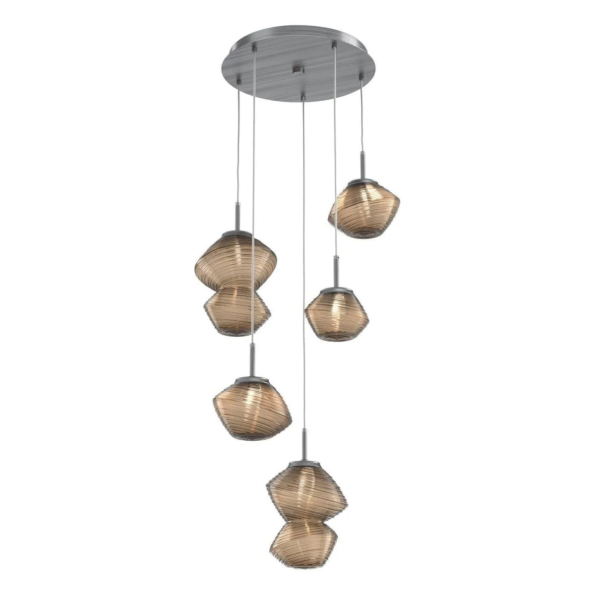 Hammerton Studio - CHB0089-05-GM-B-C01-L1 - LED Pendant - Mesa - Gunmetal