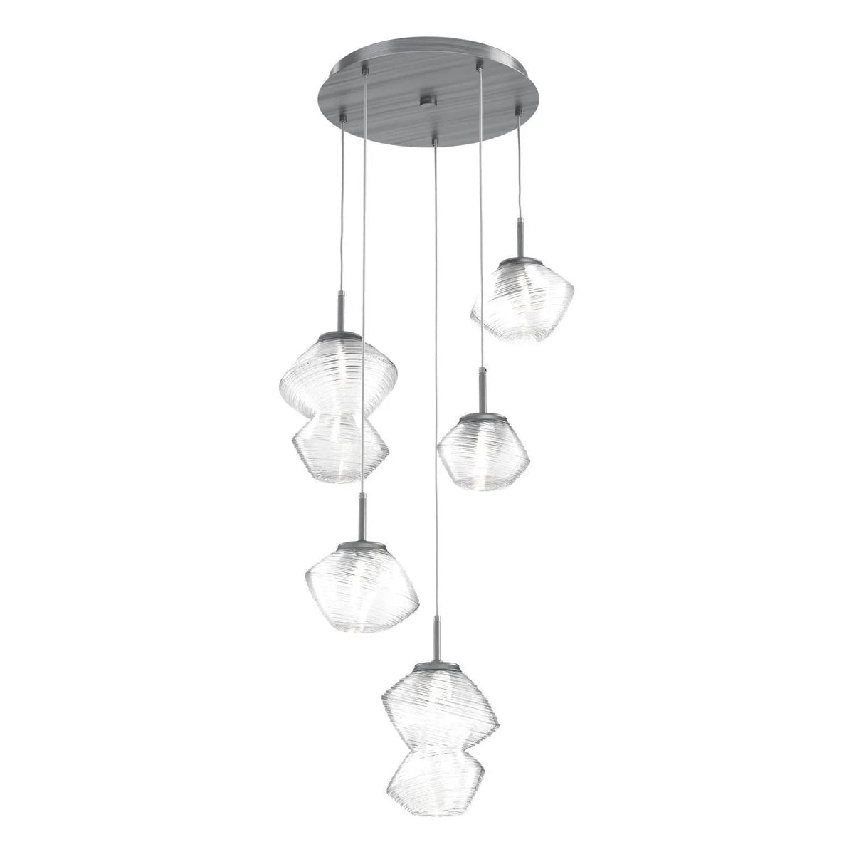 Hammerton Studio - CHB0089-05-GM-C-C01-L3 - LED Pendant - Mesa - Gunmetal