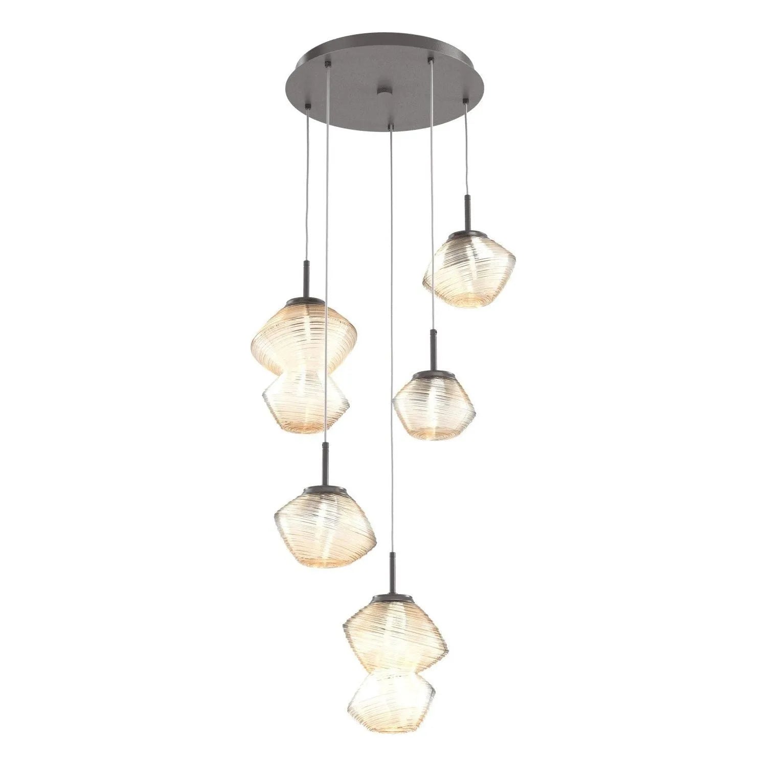 Hammerton Studio - CHB0089-05-GP-A-C01-L3 - LED Pendant - Mesa - Graphite