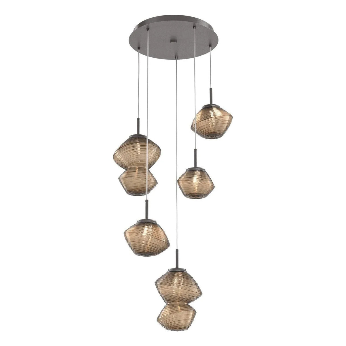 Hammerton Studio - CHB0089-05-GP-B-C01-L1 - LED Pendant - Mesa - Graphite