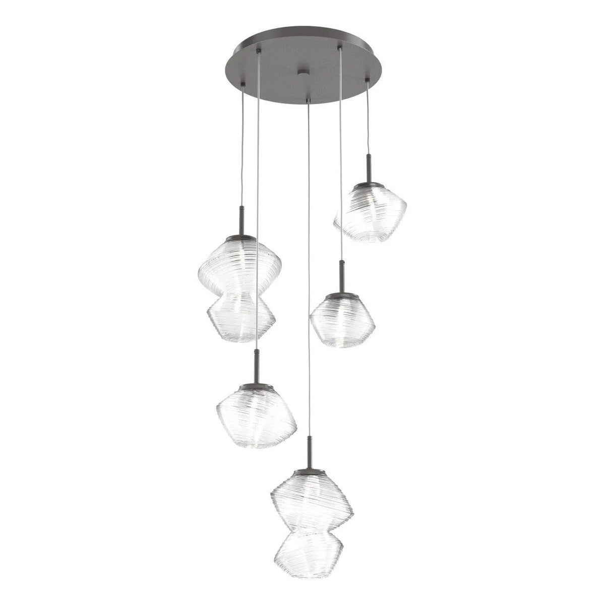 Hammerton Studio - CHB0089-05-GP-C-C01-L1 - LED Pendant - Mesa - Graphite