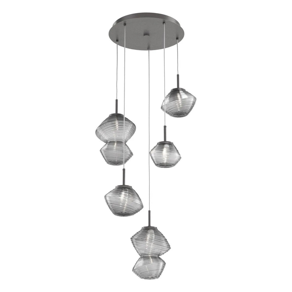 Hammerton Studio - CHB0089-05-GP-S-C01-L3 - LED Pendant - Mesa - Graphite