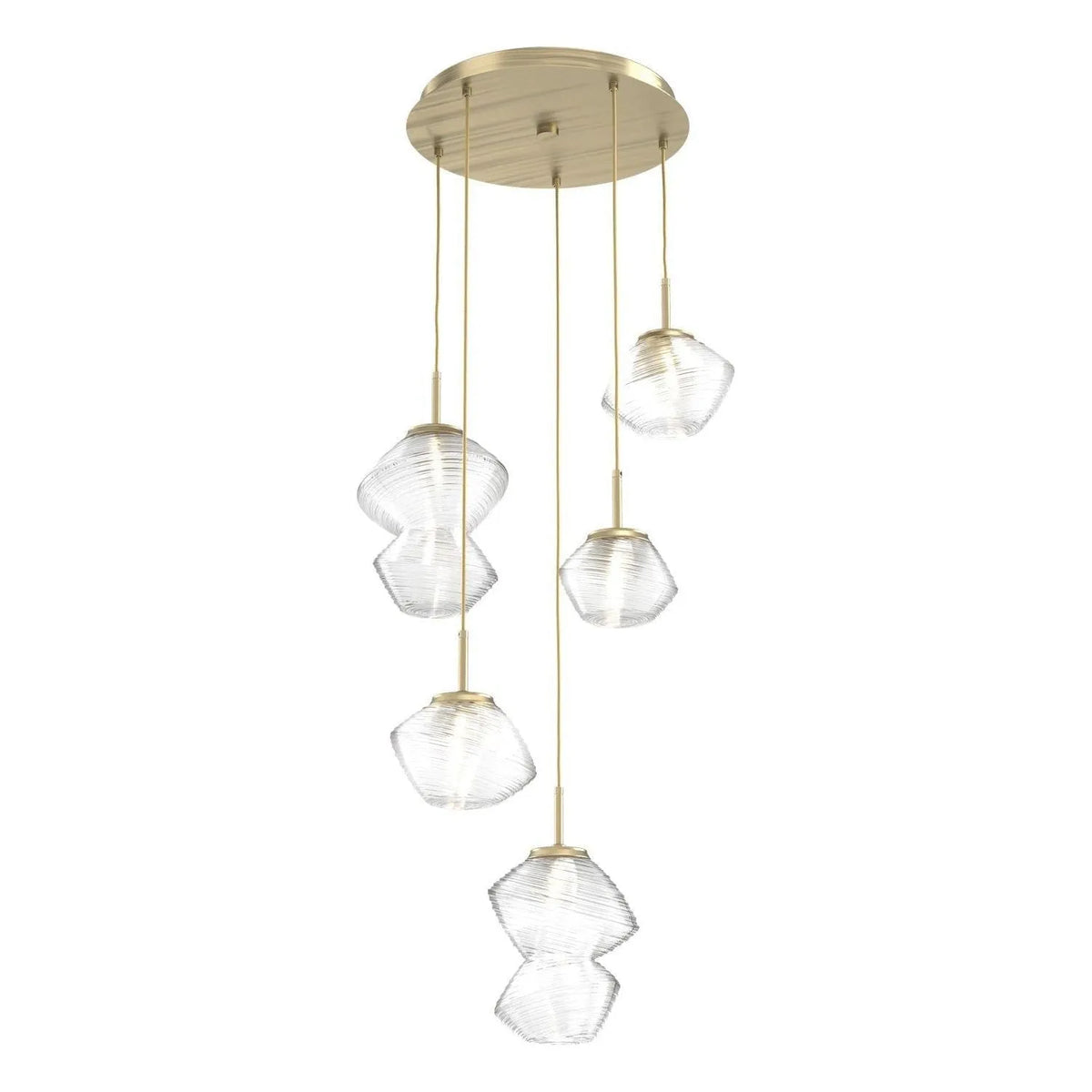 Hammerton Studio - CHB0089-05-HB-C-C01-L1 - LED Pendant - Mesa - Heritage Brass