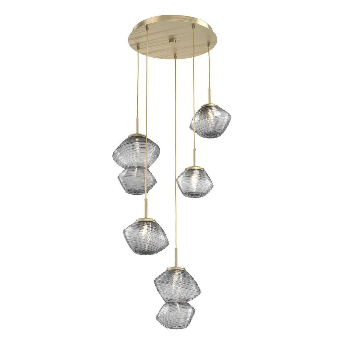 Hammerton Studio - CHB0089-05-HB-S-C01-L3 - LED Pendant - Mesa - Heritage Brass