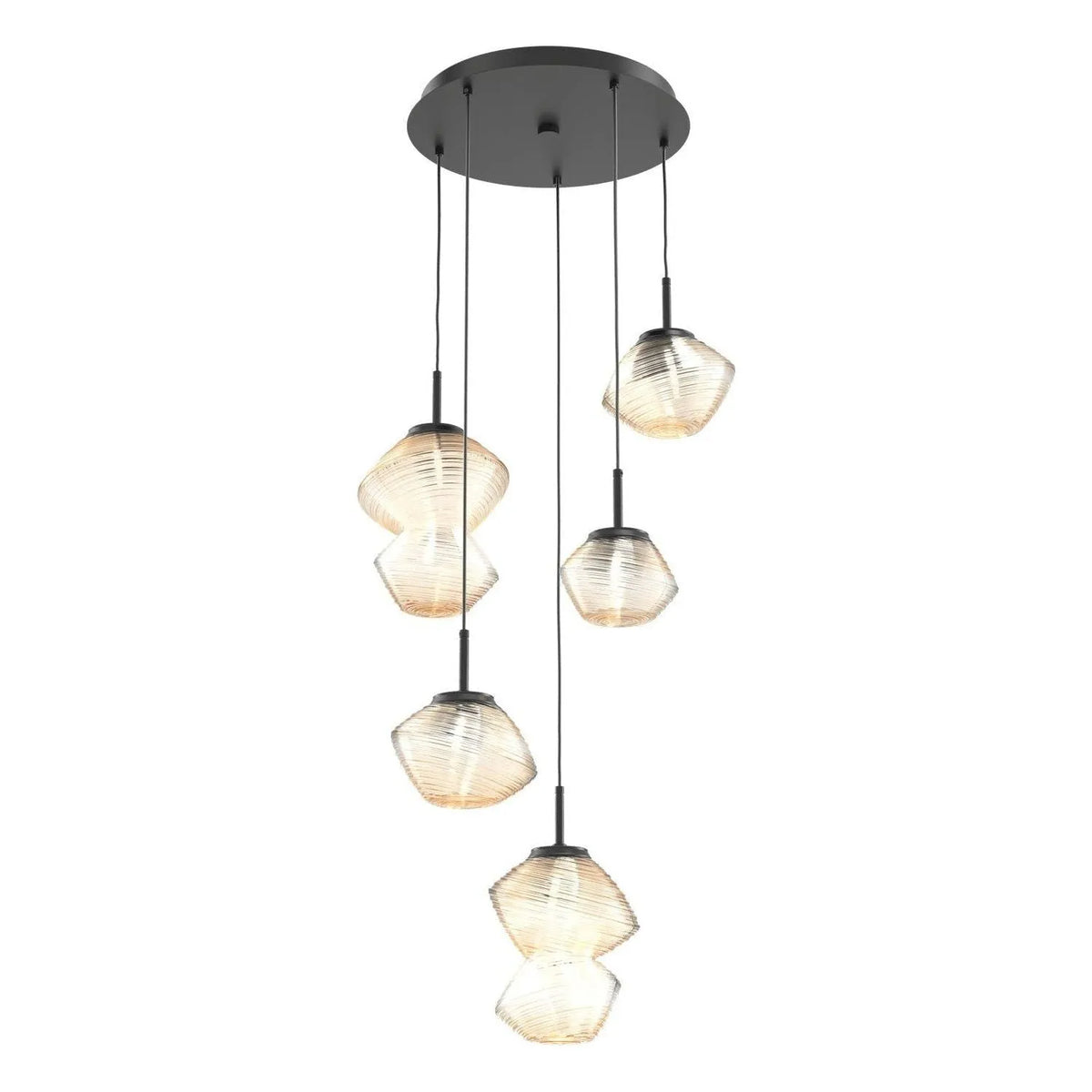 Hammerton Studio - CHB0089-05-MB-A-C01-L1 - LED Pendant - Mesa - Matte Black