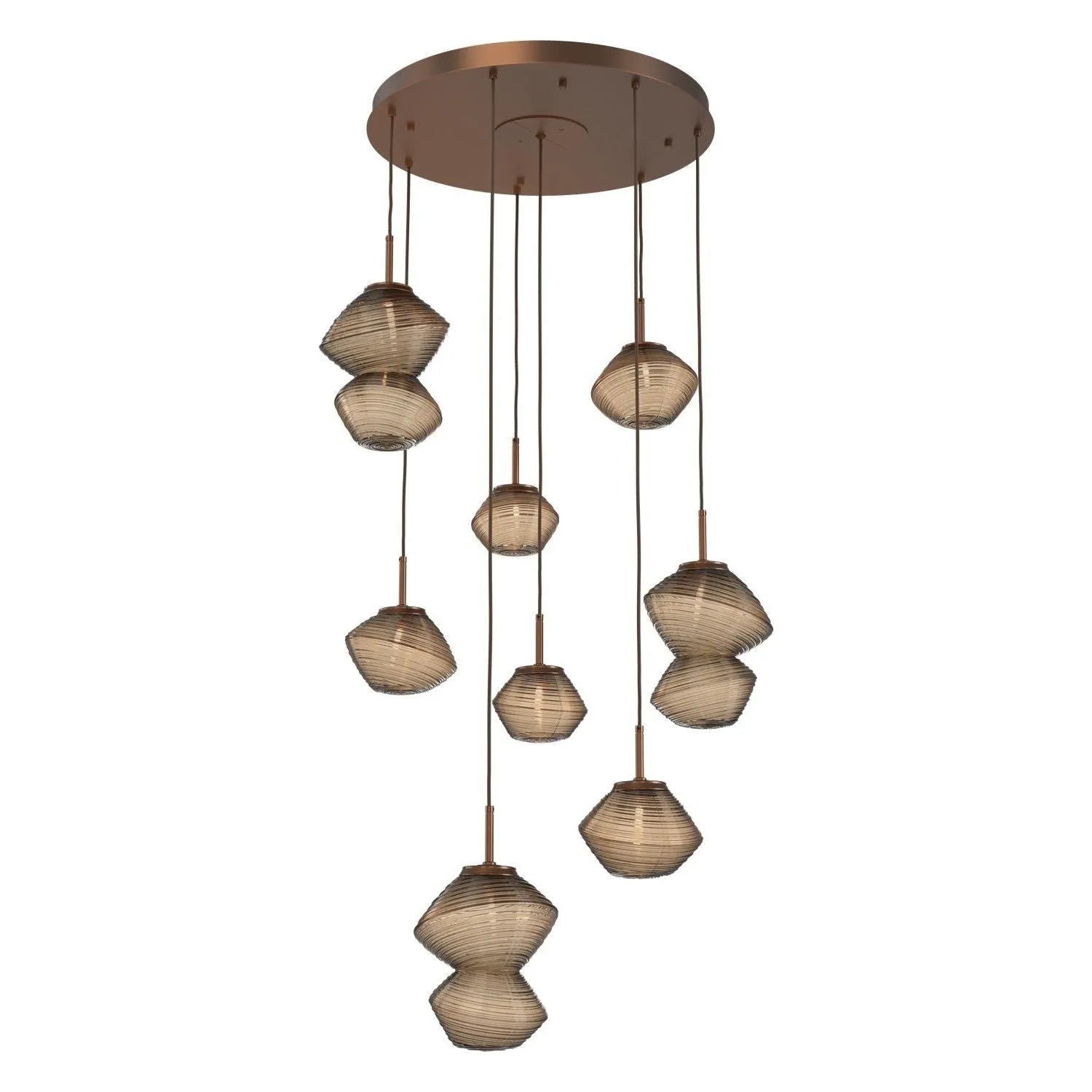 Hammerton Studio - CHB0089-08-BB-B-C01-L1 - LED Chandelier - Mesa - Burnished Bronze