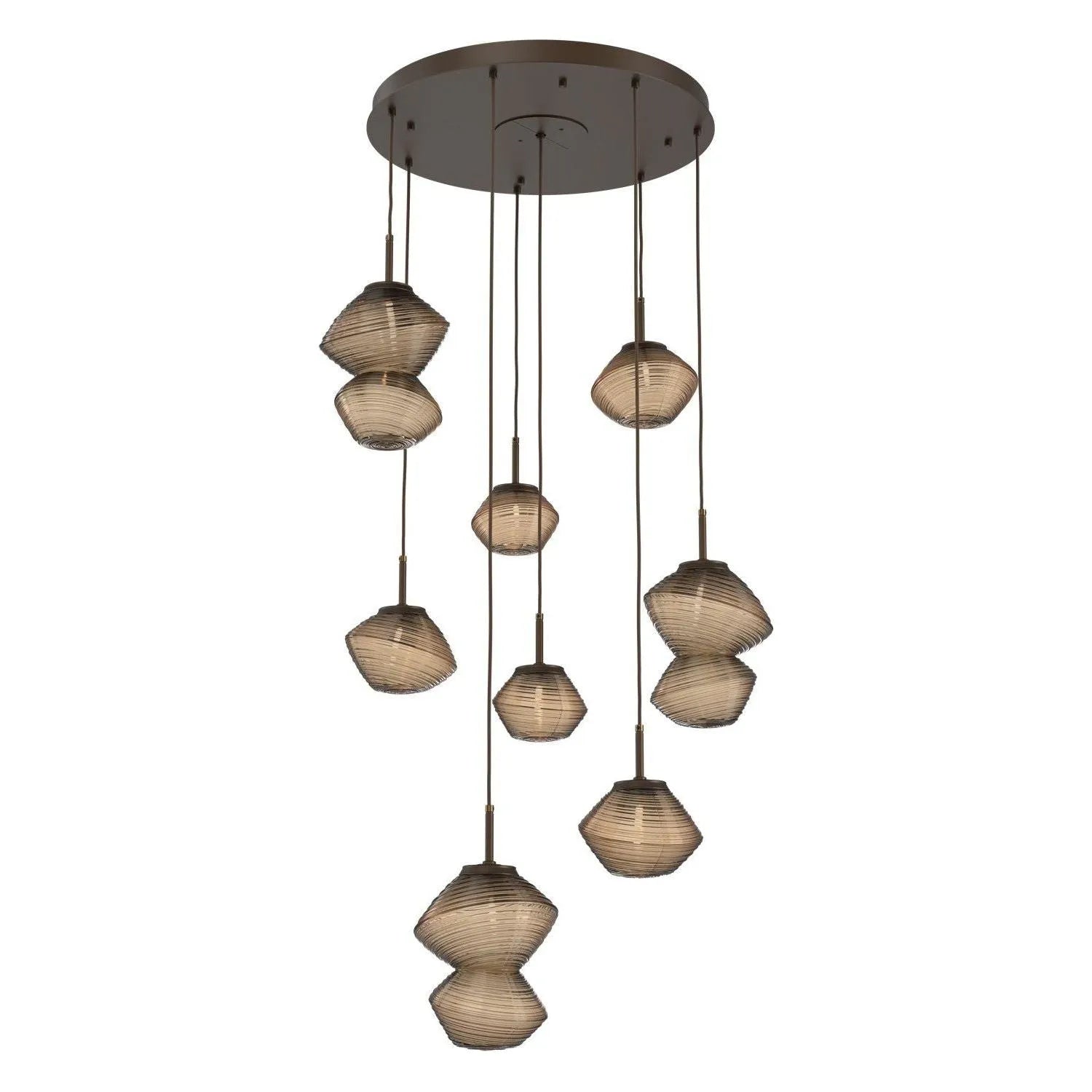 Hammerton Studio - CHB0089-08-FB-B-C01-L3 - LED Chandelier - Mesa - Flat Bronze