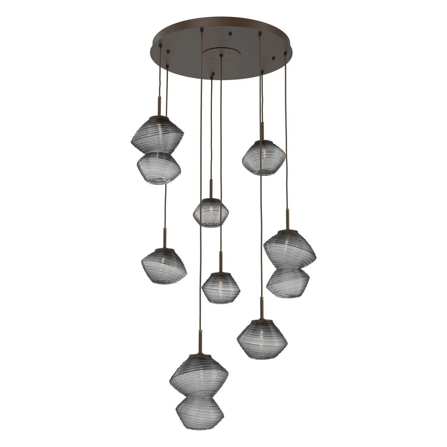 Hammerton Studio - CHB0089-08-FB-S-C01-L1 - LED Chandelier - Mesa - Flat Bronze