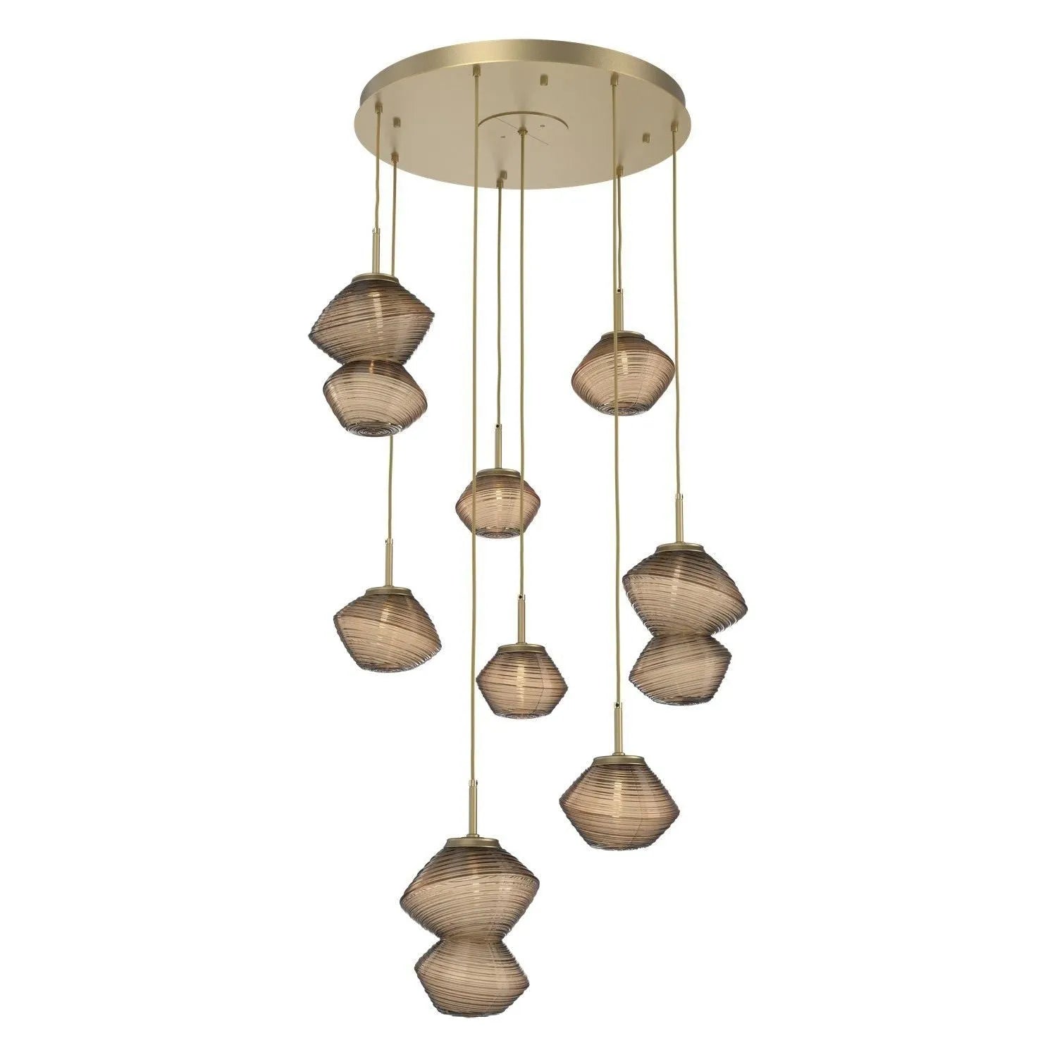 Hammerton Studio - CHB0089-08-GB-B-C01-L3 - LED Chandelier - Mesa - Gilded Brass