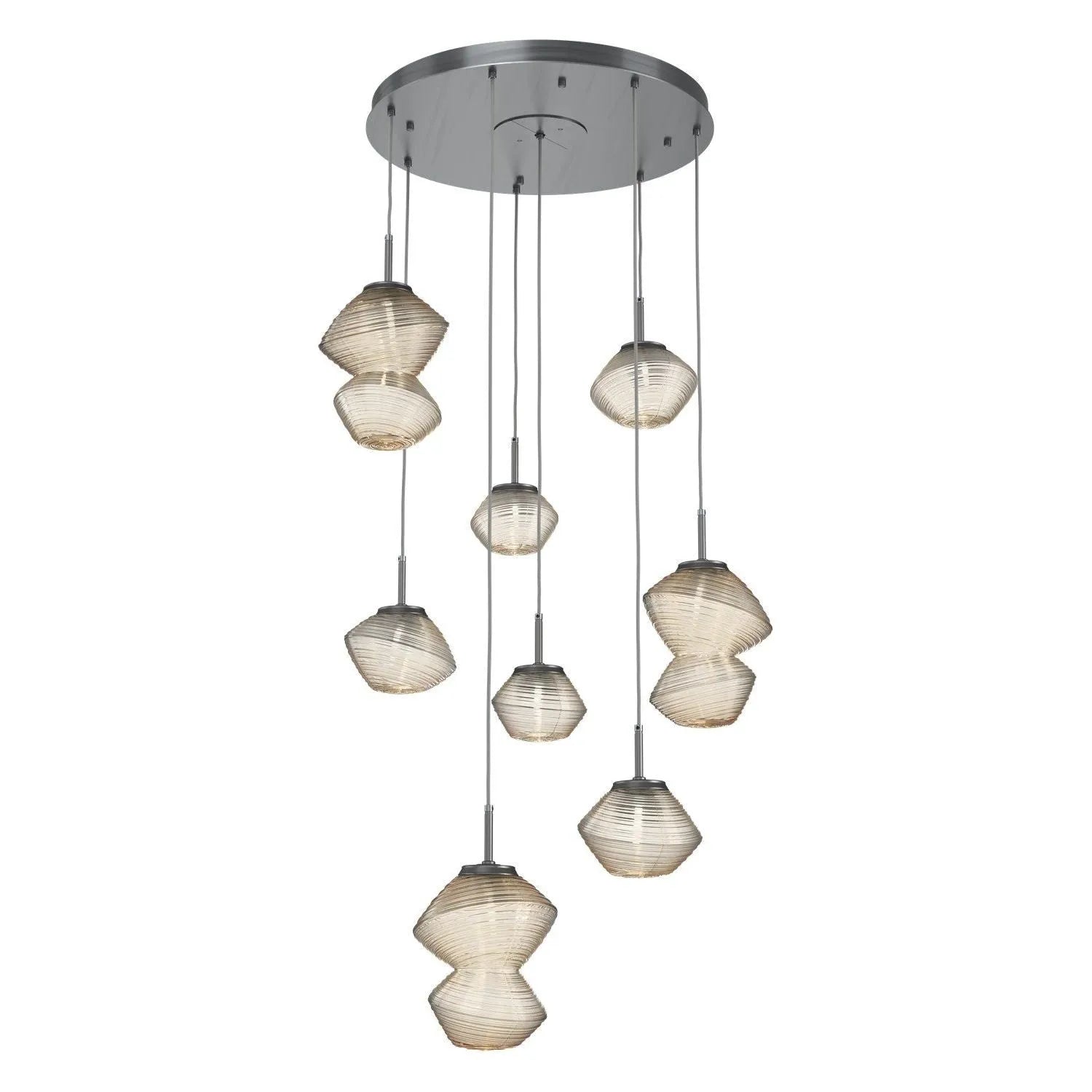Hammerton Studio - CHB0089-08-GM-A-C01-L3 - LED Chandelier - Mesa - Gunmetal
