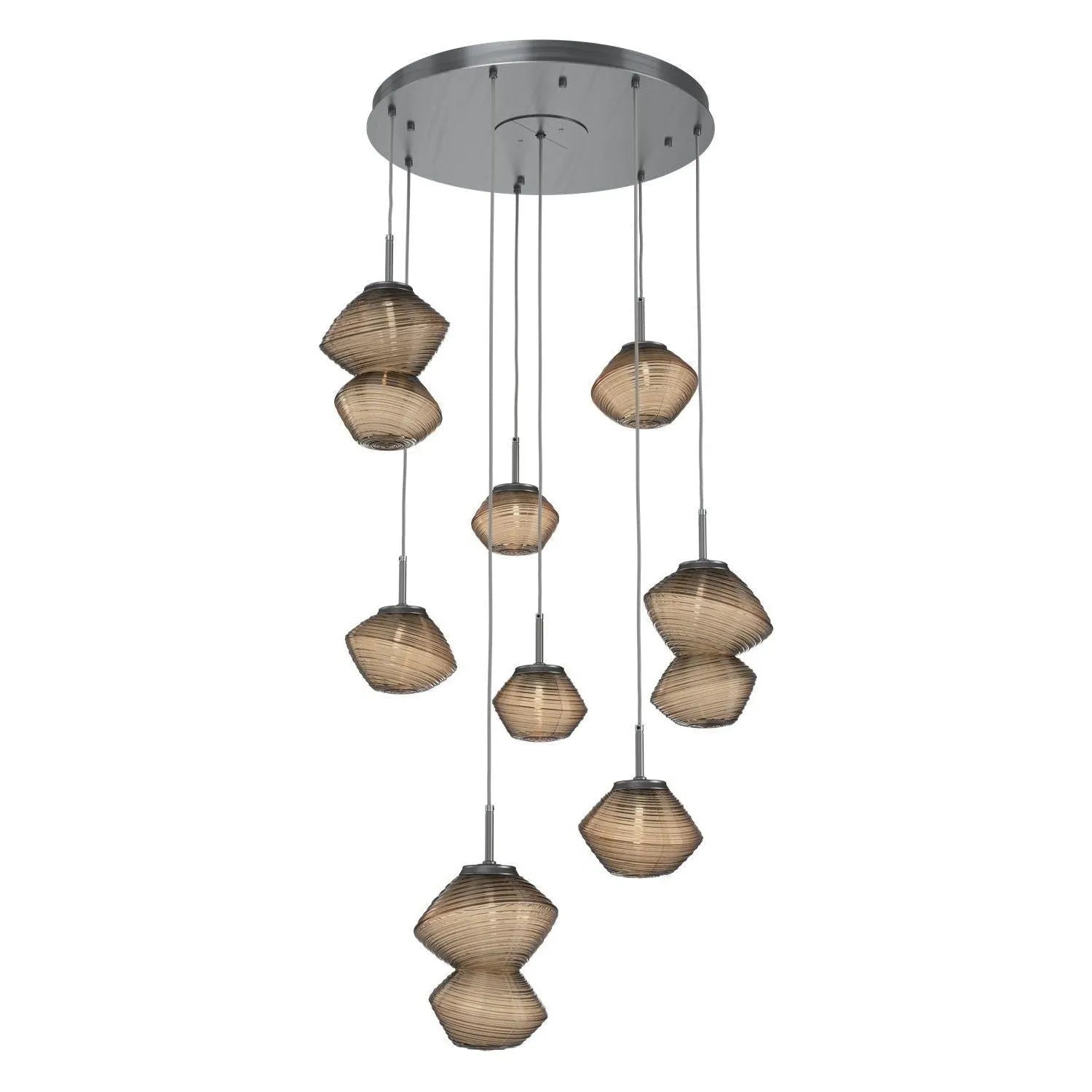 Hammerton Studio - CHB0089-08-GM-B-C01-L1 - LED Chandelier - Mesa - Gunmetal