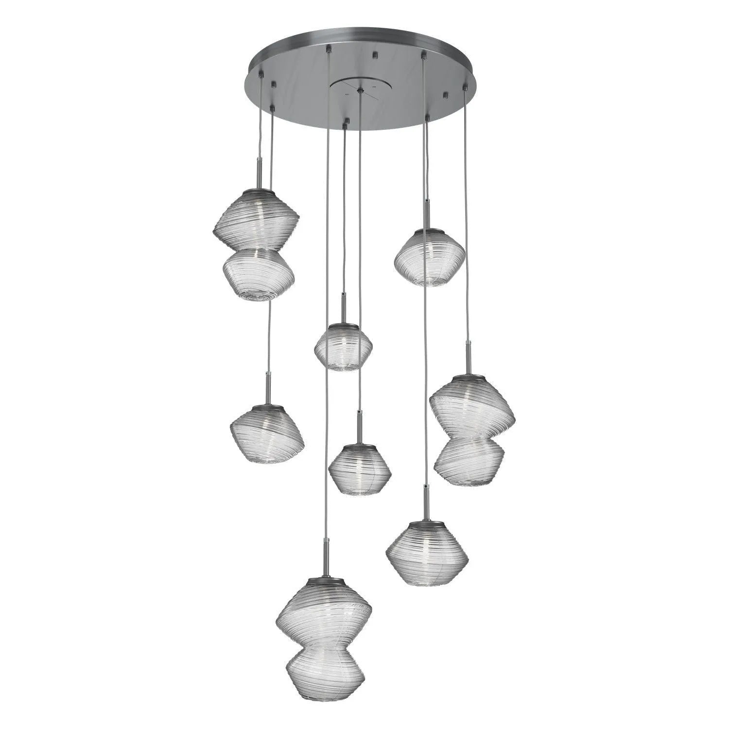 Hammerton Studio - CHB0089-08-GM-C-C01-L3 - LED Chandelier - Mesa - Gunmetal