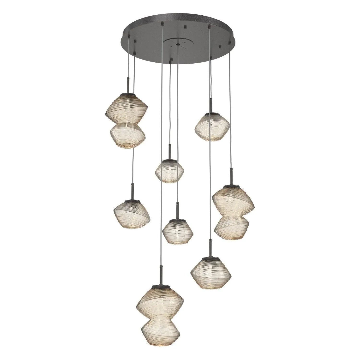 Hammerton Studio - CHB0089-08-GP-A-C01-L3 - LED Chandelier - Mesa - Graphite