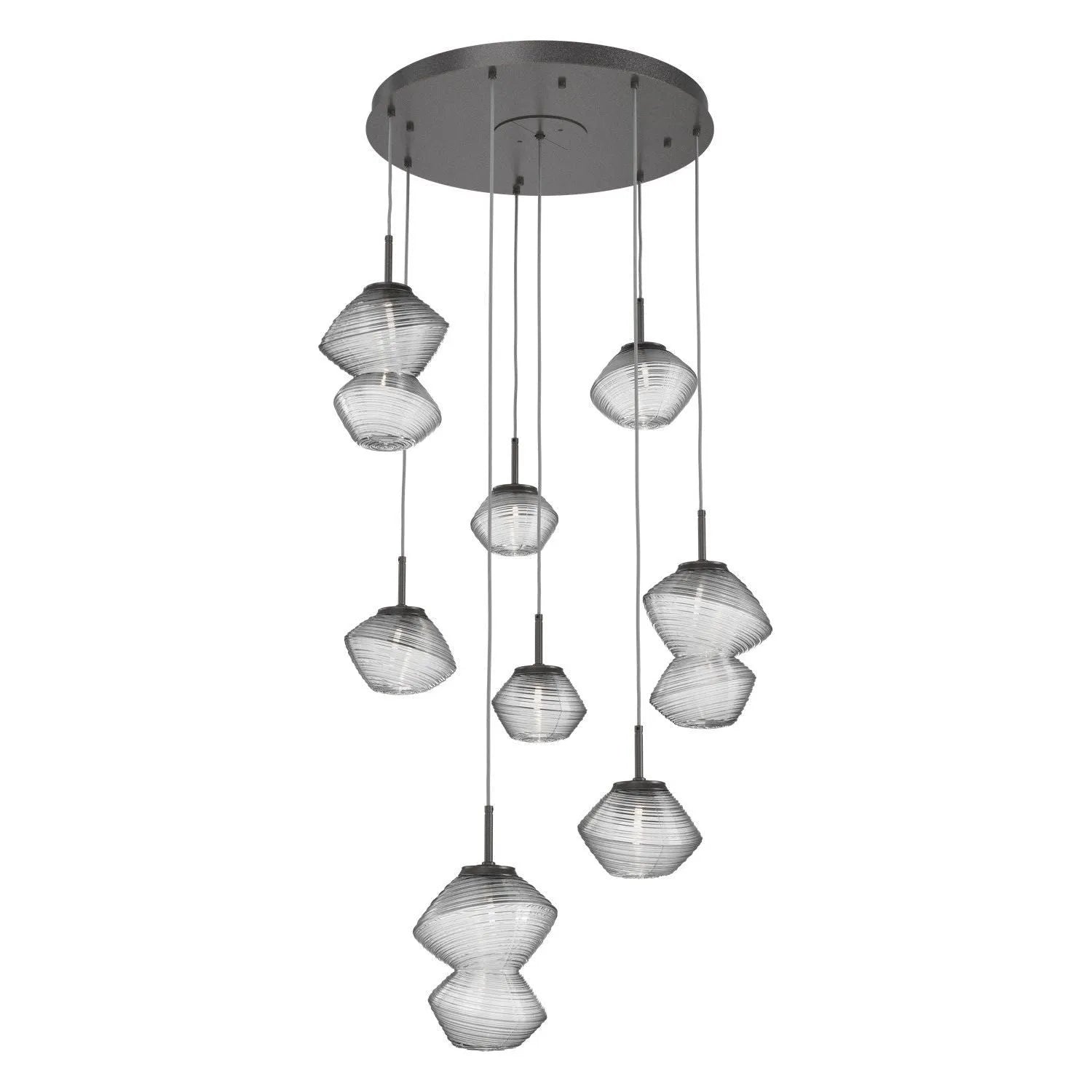Hammerton Studio - CHB0089-08-GP-C-C01-L3 - LED Chandelier - Mesa - Graphite