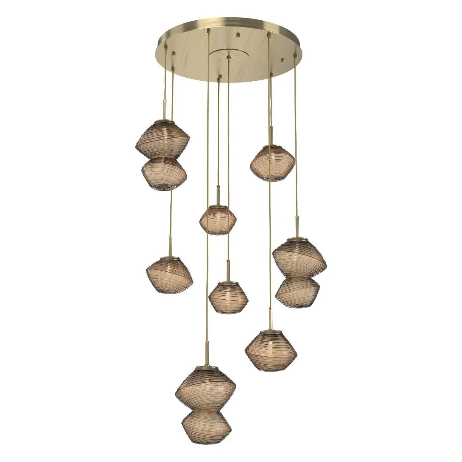 Hammerton Studio - CHB0089-08-HB-B-C01-L3 - LED Chandelier - Mesa - Heritage Brass