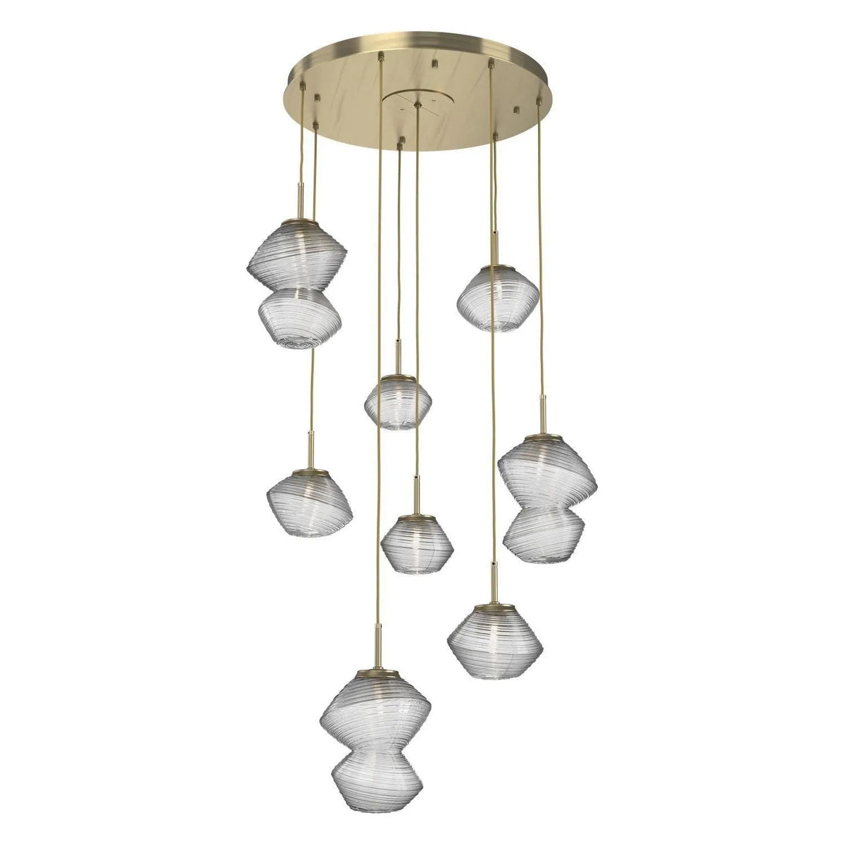 Hammerton Studio - CHB0089-08-HB-C-C01-L3 - LED Chandelier - Mesa - Heritage Brass