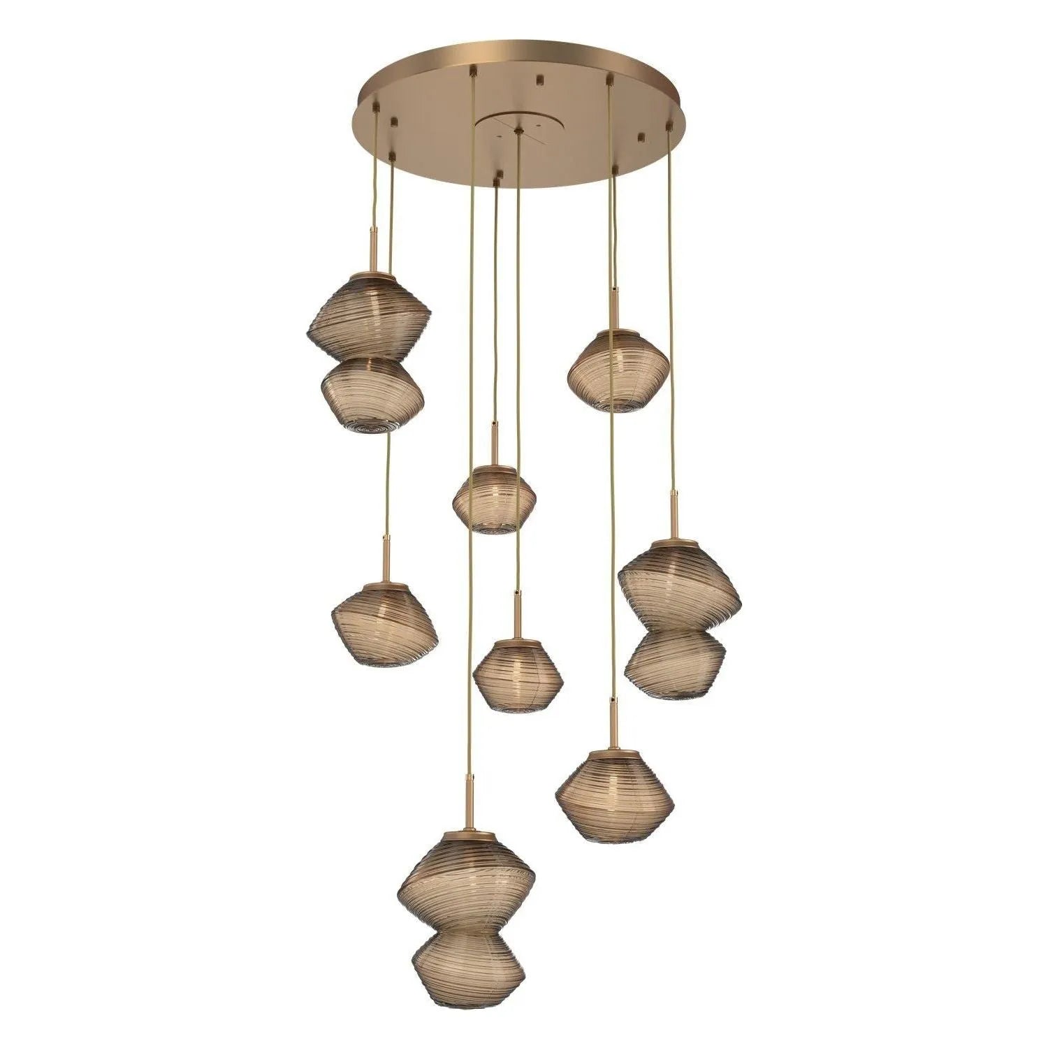 Hammerton Studio - CHB0089-08-NB-B-C01-L3 - LED Chandelier - Mesa - Novel Brass