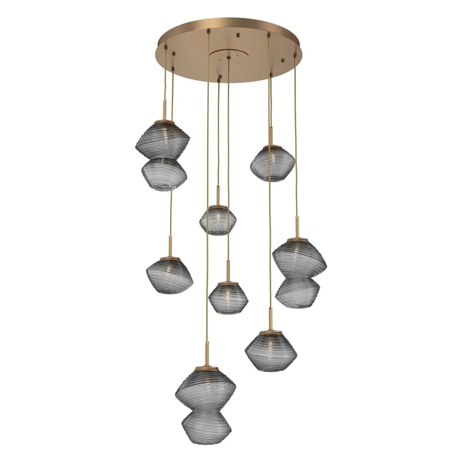 Hammerton Studio - CHB0089-08-NB-S-C01-L3 - LED Chandelier - Mesa - Novel Brass