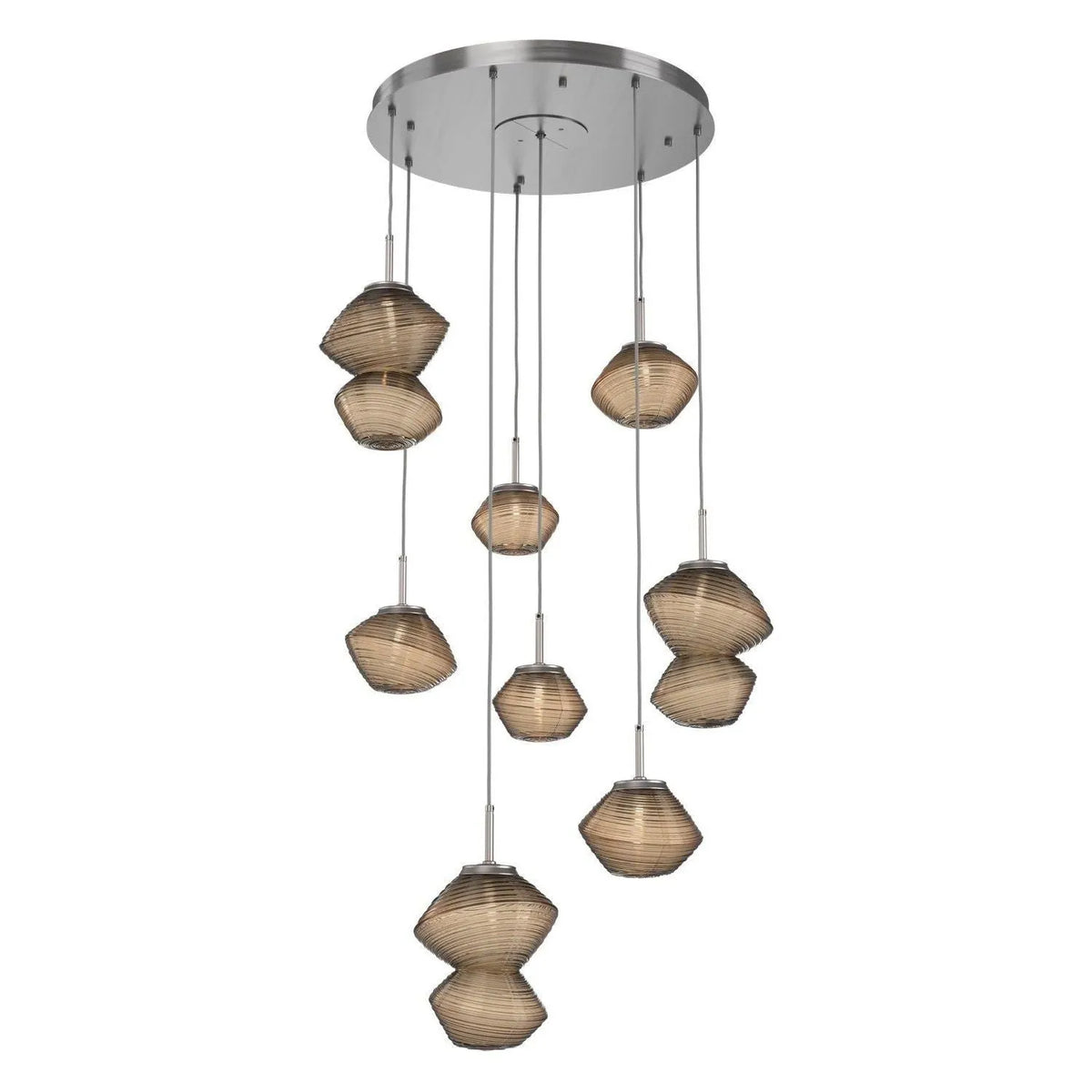 Hammerton Studio - CHB0089-08-SN-B-C01-L1 - LED Chandelier - Mesa - Satin Nickel