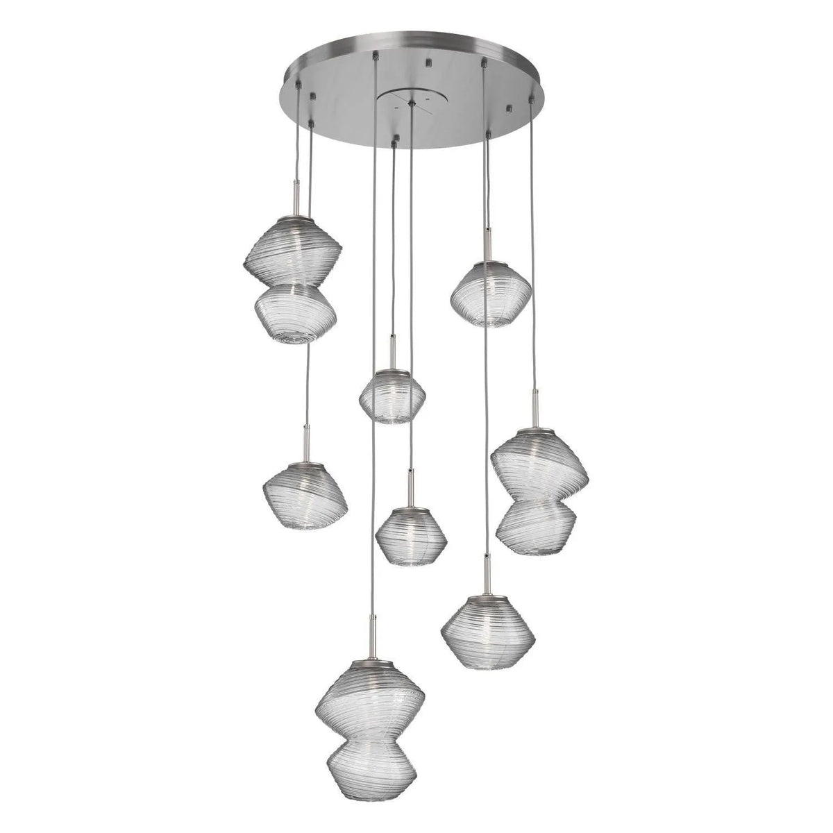 Hammerton Studio - CHB0089-08-SN-C-C01-L1 - LED Chandelier - Mesa - Satin Nickel