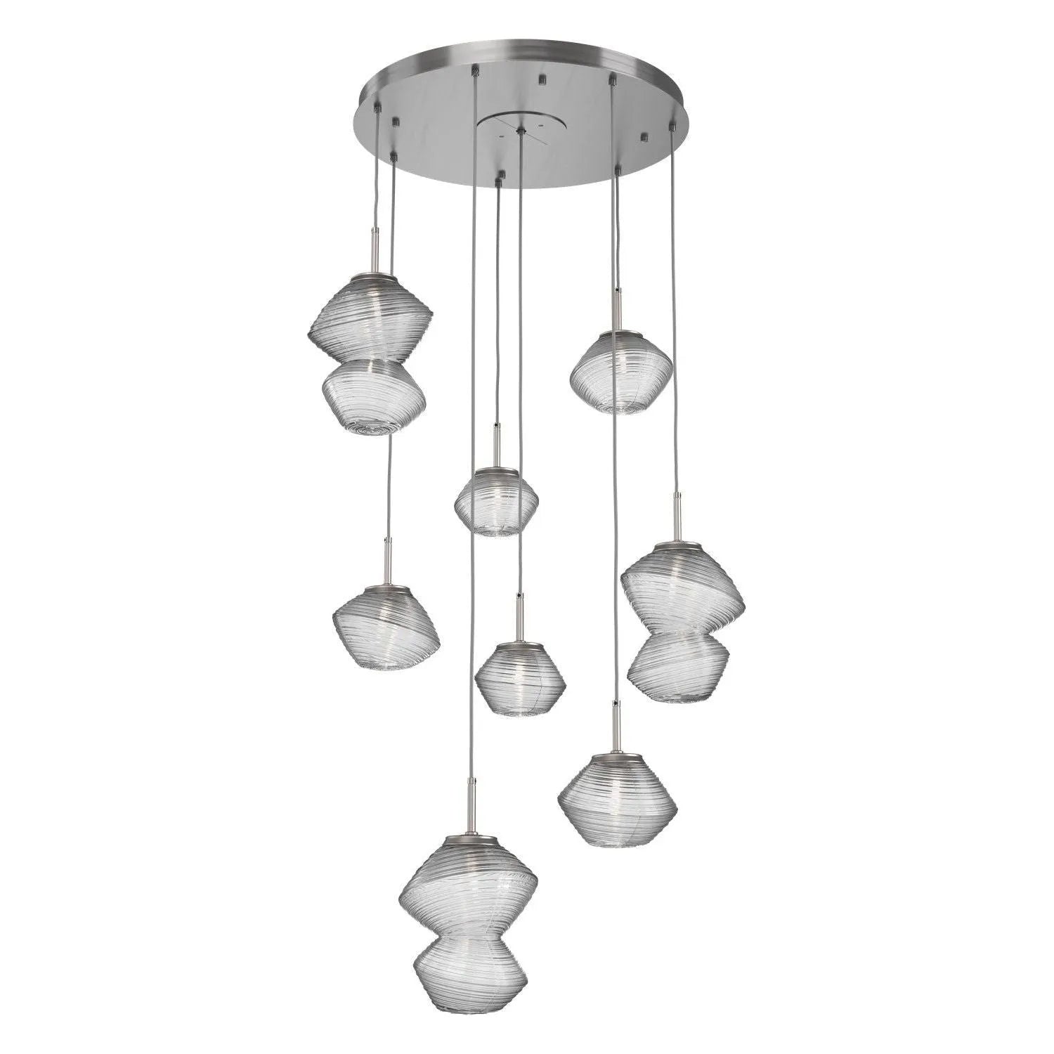 Hammerton Studio - CHB0089-08-SN-C-C01-L3 - LED Chandelier - Mesa - Satin Nickel