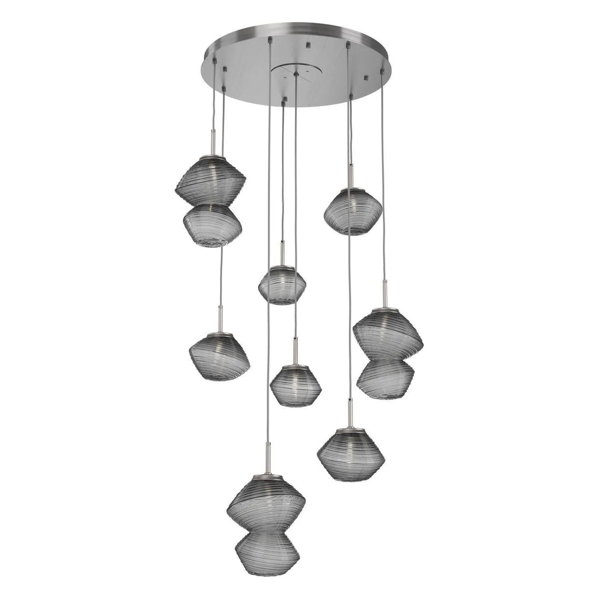Hammerton Studio - CHB0089-08-SN-S-C01-L1 - LED Chandelier - Mesa - Satin Nickel