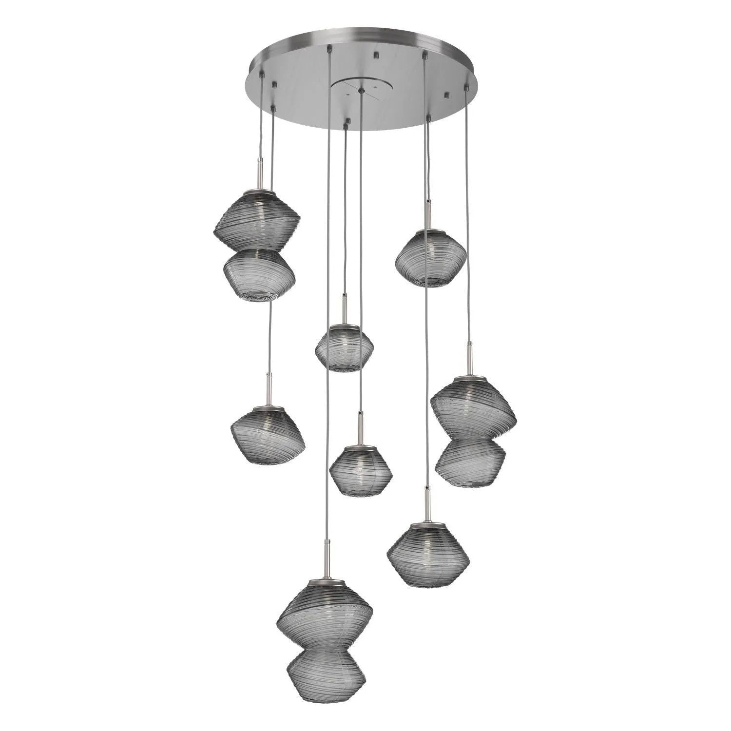 Hammerton Studio - CHB0089-08-SN-S-C01-L3 - LED Chandelier - Mesa - Satin Nickel