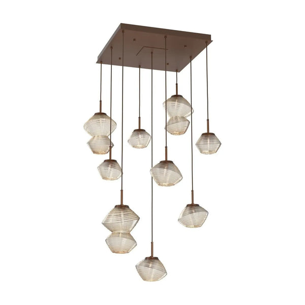 Mesa Square 9 Light Multi-Light Pendant