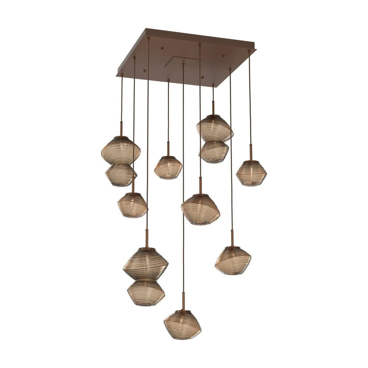 Hammerton Studio - CHB0089-09-BB-B-C01-L3 - LED Chandelier - Mesa - Burnished Bronze