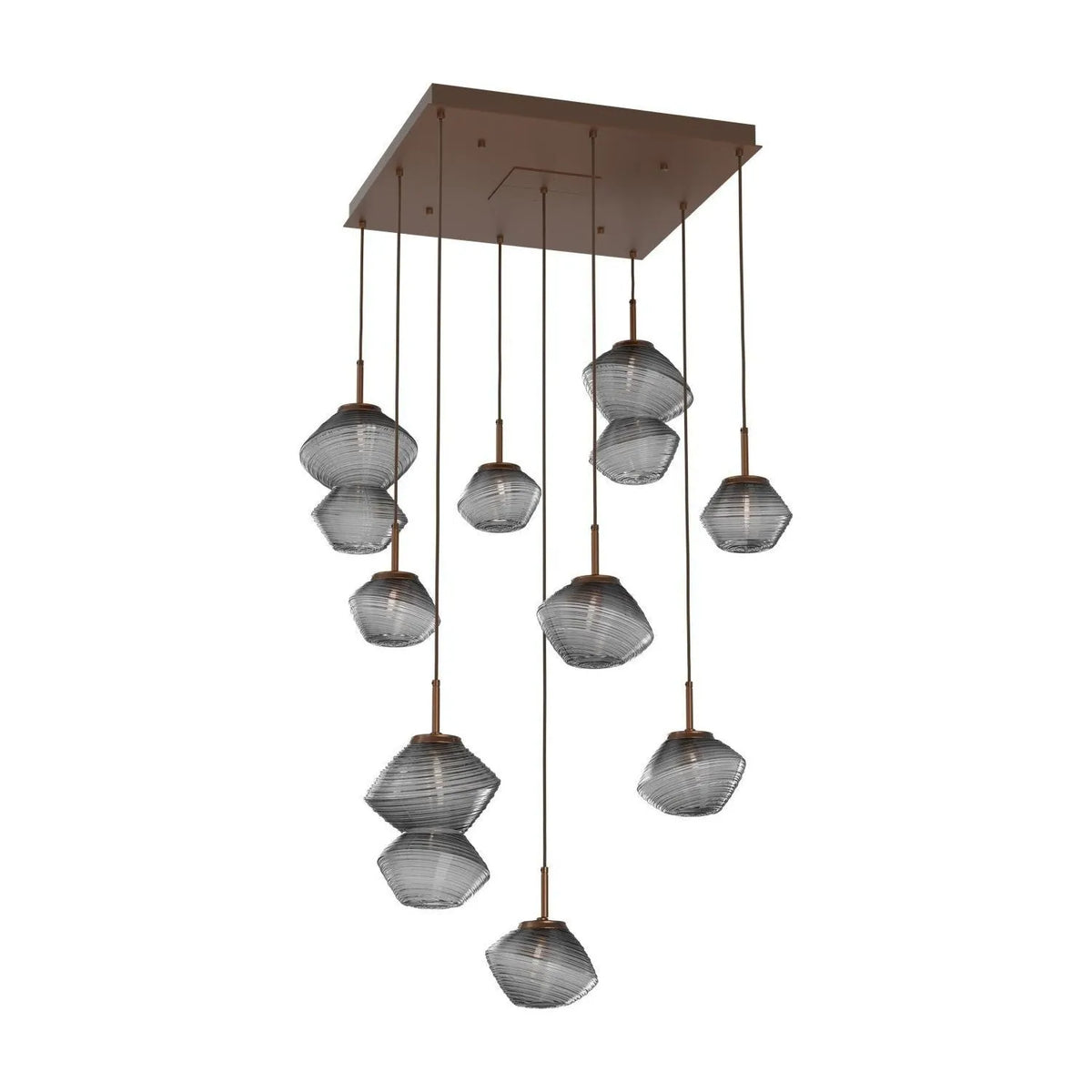 Hammerton Studio - CHB0089-09-BB-S-C01-L3 - LED Chandelier - Mesa - Burnished Bronze