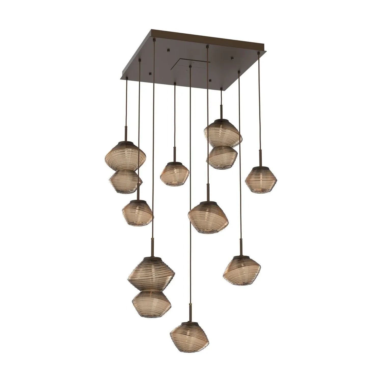 Hammerton Studio - CHB0089-09-FB-B-C01-L3 - LED Chandelier - Mesa - Flat Bronze