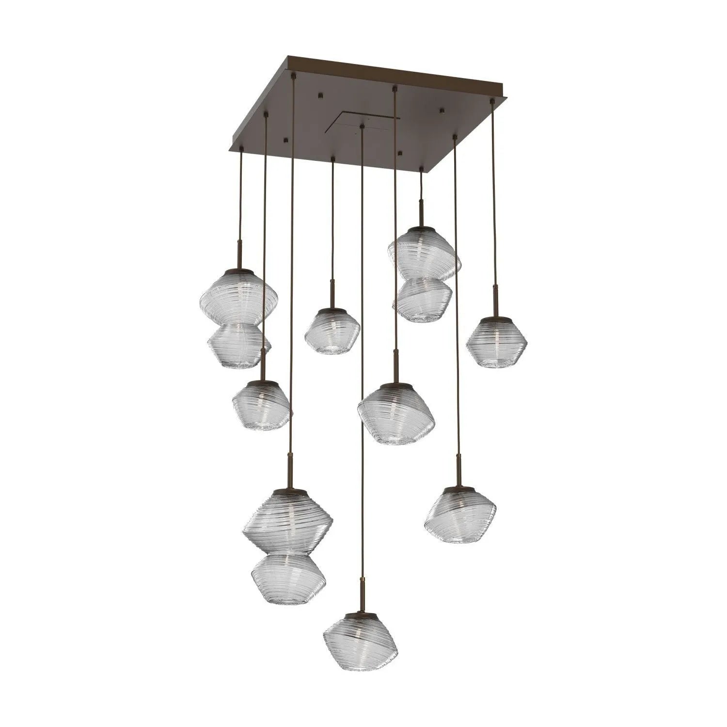 Hammerton Studio - CHB0089-09-FB-C-C01-L1 - LED Chandelier - Mesa - Flat Bronze