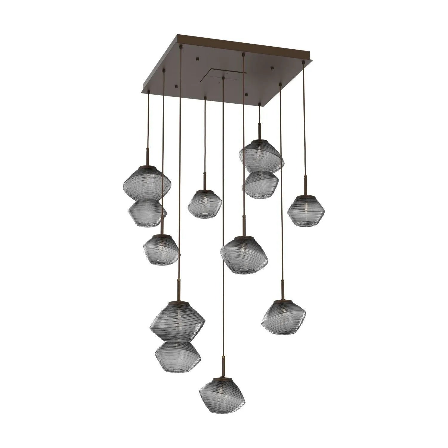 Hammerton Studio - CHB0089-09-FB-S-C01-L1 - LED Chandelier - Mesa - Flat Bronze