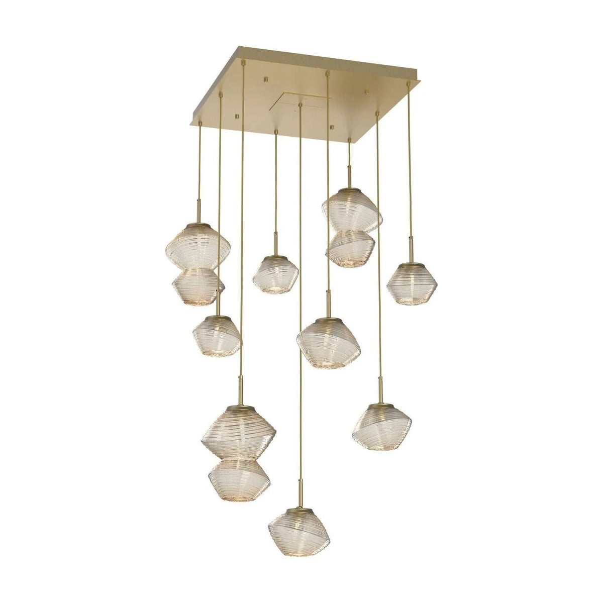 Hammerton Studio - CHB0089-09-GB-A-C01-L1 - LED Chandelier - Mesa - Gilded Brass