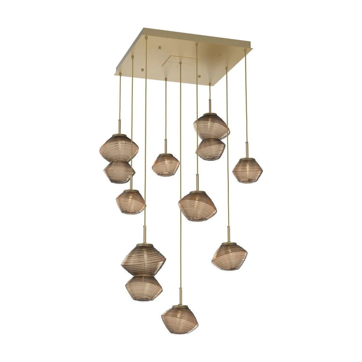 Hammerton Studio - CHB0089-09-GB-B-C01-L1 - LED Chandelier - Mesa - Gilded Brass