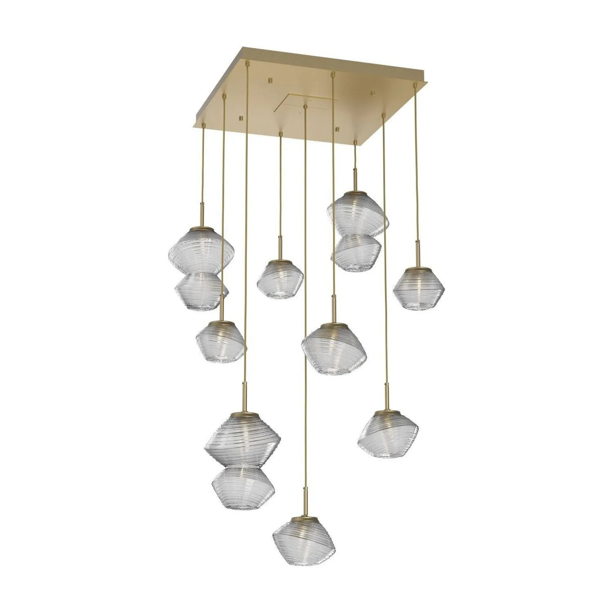 Hammerton Studio - CHB0089-09-GB-C-C01-L3 - LED Chandelier - Mesa - Gilded Brass