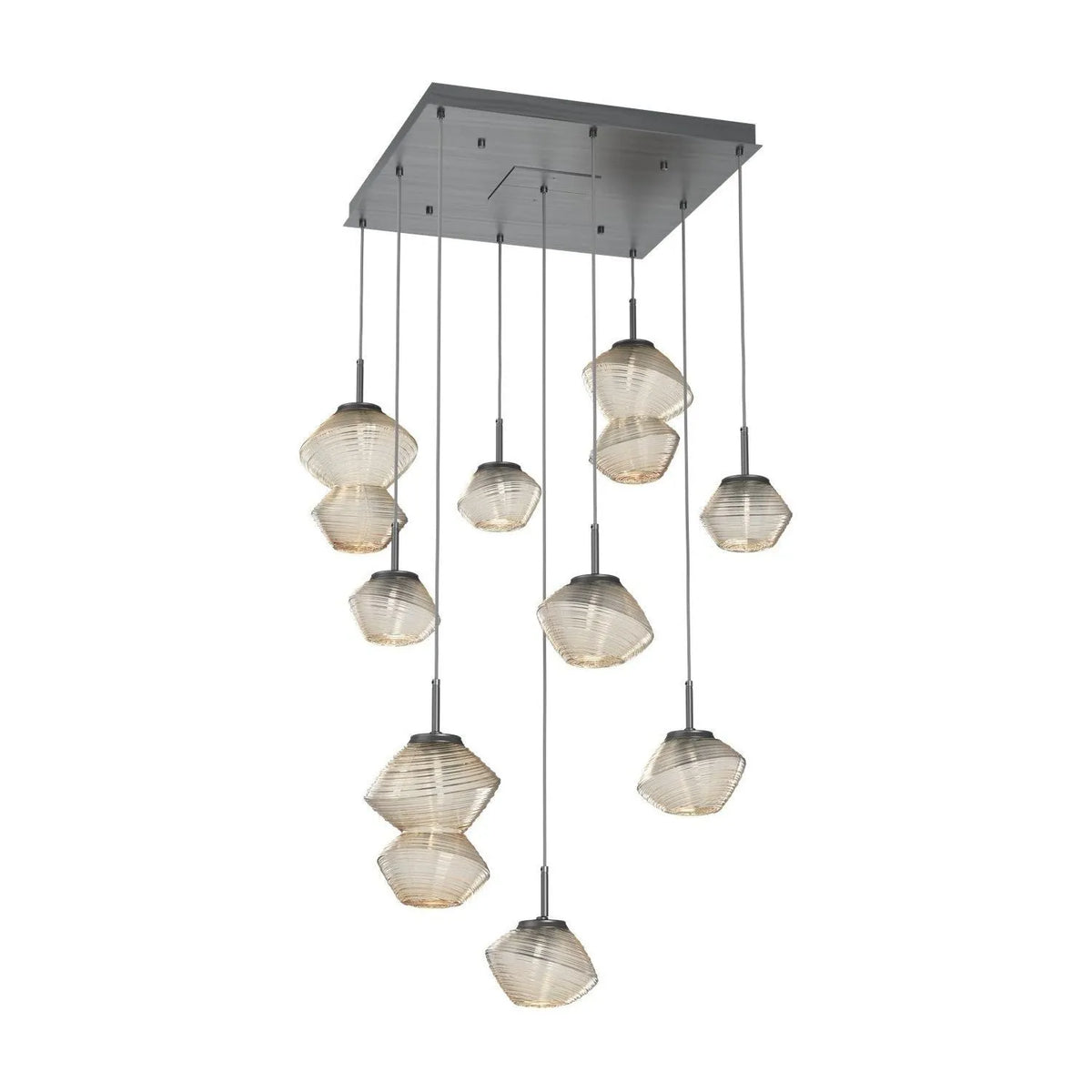Hammerton Studio - CHB0089-09-GM-A-C01-L1 - LED Chandelier - Mesa - Gunmetal