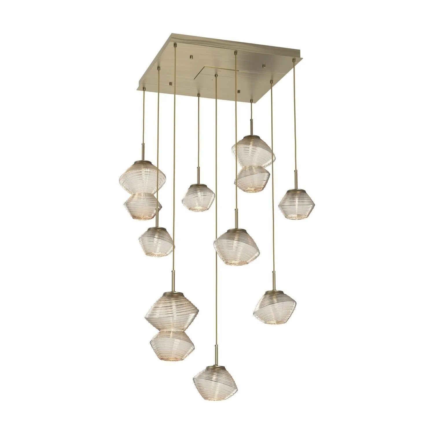 Hammerton Studio - CHB0089-09-HB-A-C01-L1 - LED Chandelier - Mesa - Heritage Brass
