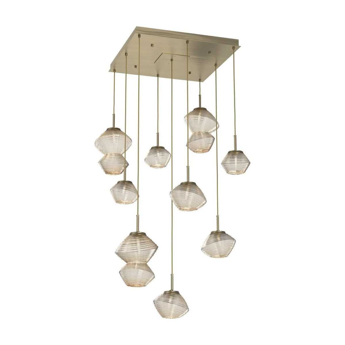 Hammerton Studio - CHB0089-09-HB-A-C01-L3 - LED Chandelier - Mesa - Heritage Brass