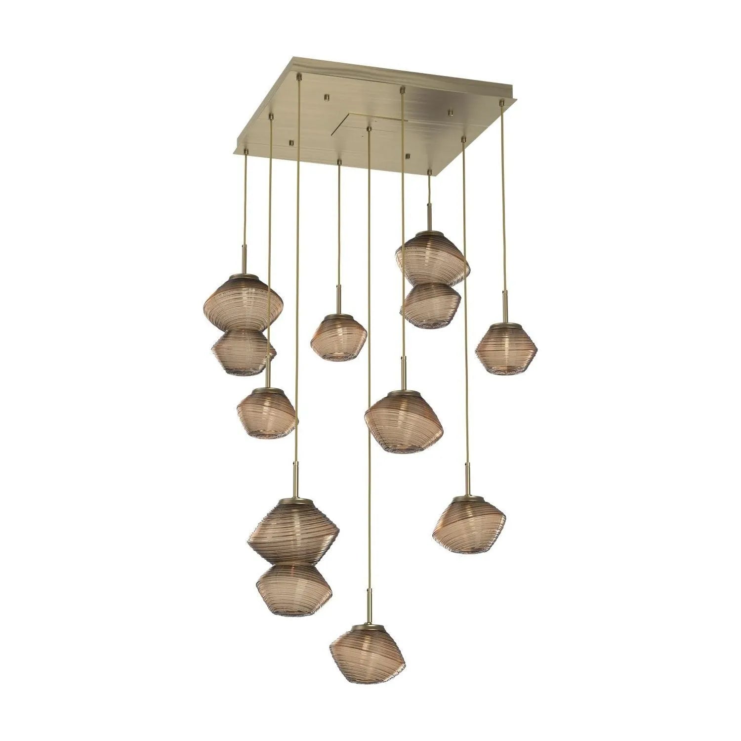 Hammerton Studio - CHB0089-09-HB-B-C01-L1 - LED Chandelier - Mesa - Heritage Brass