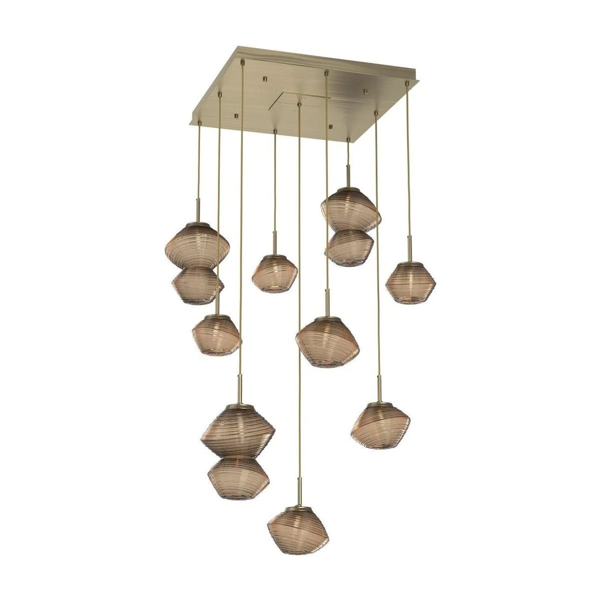 Hammerton Studio - CHB0089-09-HB-B-C01-L3 - LED Chandelier - Mesa - Heritage Brass
