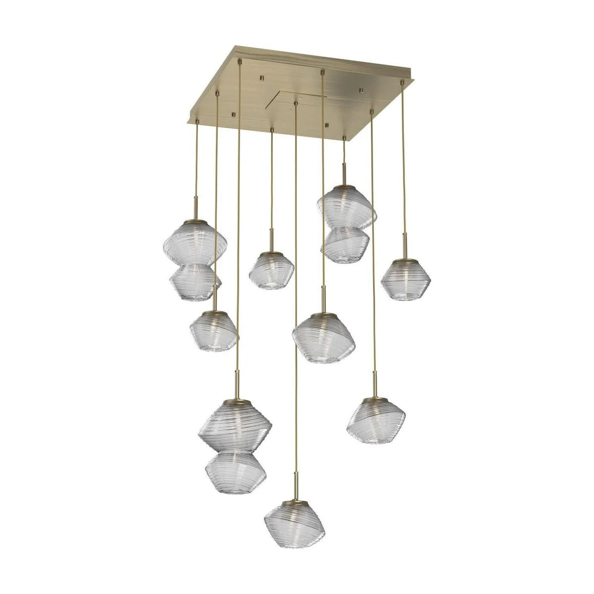Hammerton Studio - CHB0089-09-HB-C-C01-L1 - LED Chandelier - Mesa - Heritage Brass