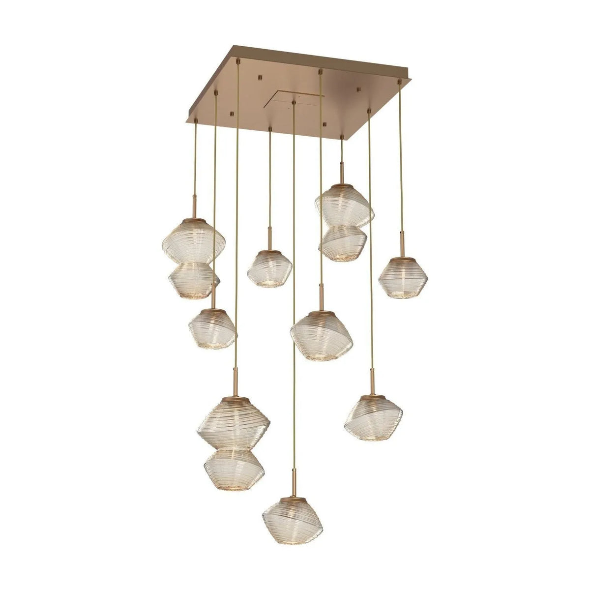 Hammerton Studio - CHB0089-09-NB-A-C01-L3 - LED Chandelier - Mesa - Novel Brass