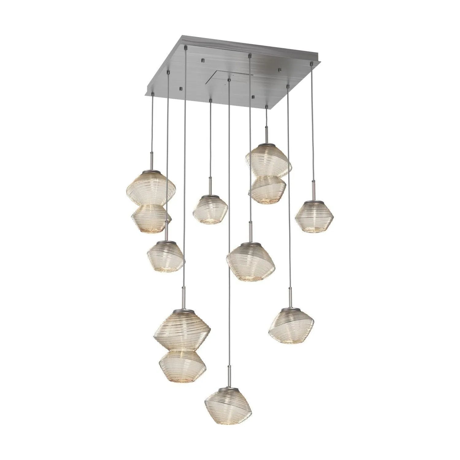 Hammerton Studio - CHB0089-09-SN-A-C01-L1 - LED Chandelier - Mesa - Satin Nickel