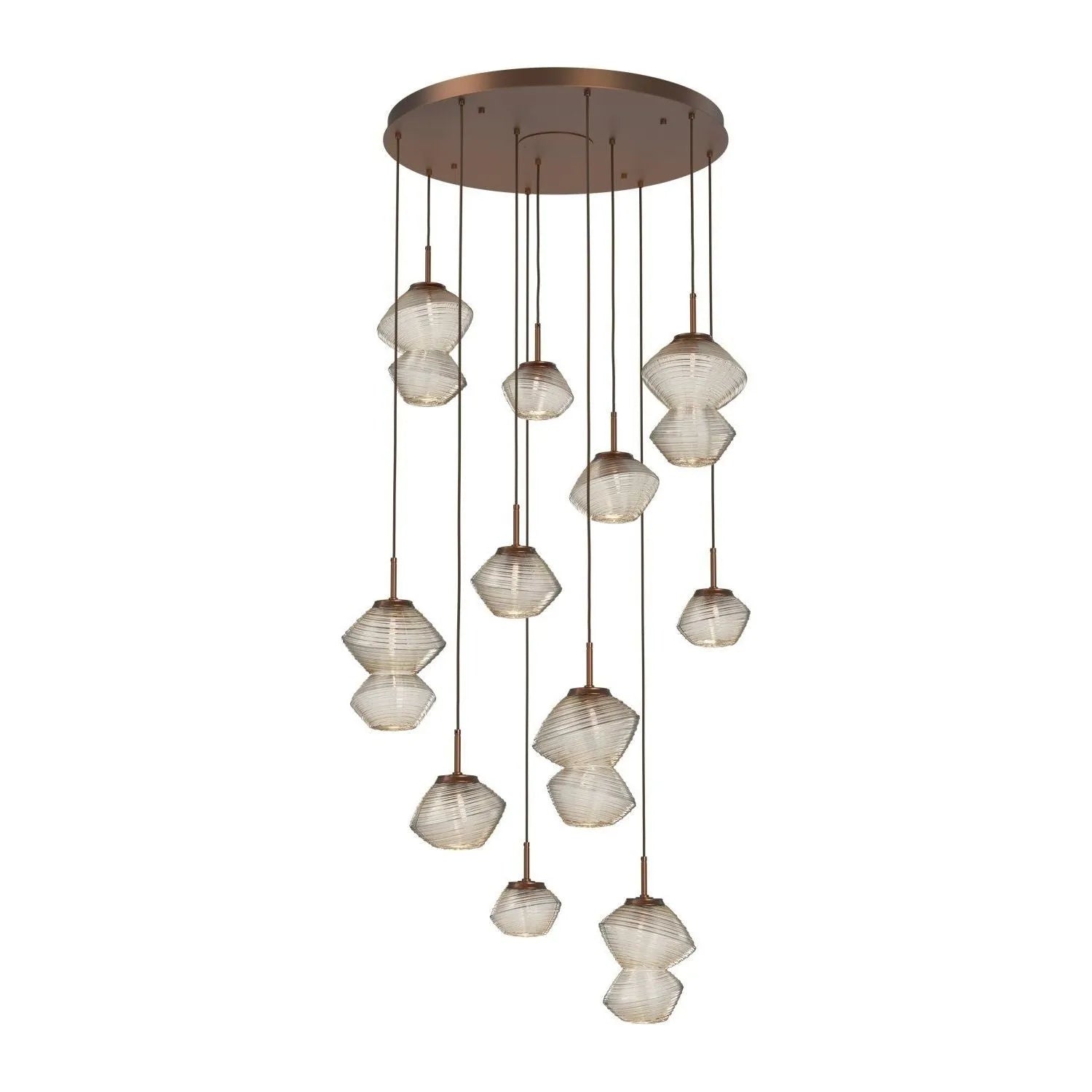 Hammerton Studio - CHB0089-11-BB-A-C01-L3 - LED Chandelier - Mesa - Burnished Bronze