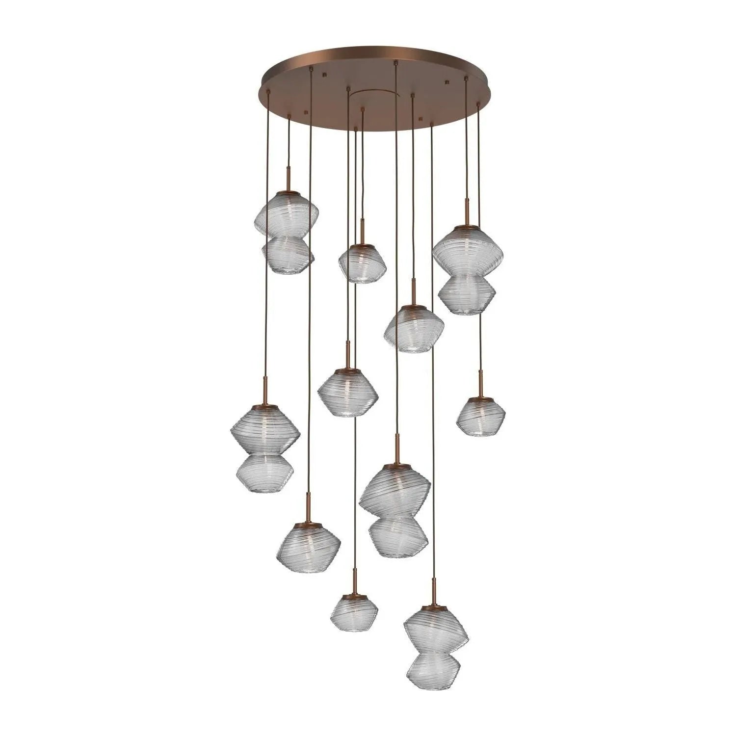 Hammerton Studio - CHB0089-11-BB-C-C01-L1 - LED Chandelier - Mesa - Burnished Bronze