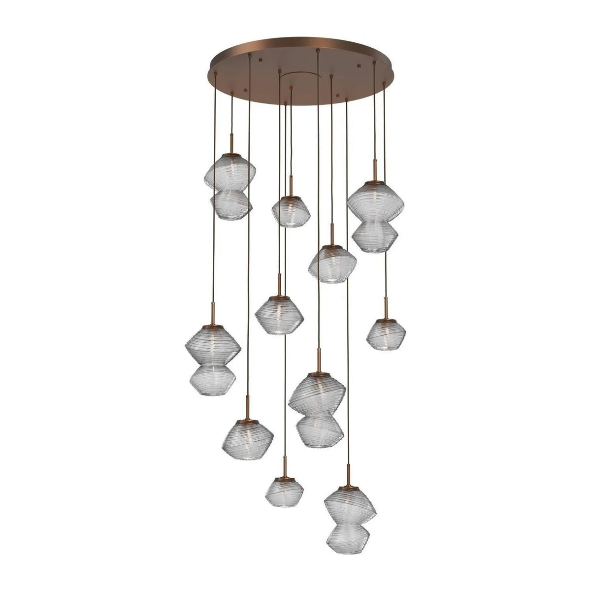 Hammerton Studio - CHB0089-11-BB-C-C01-L3 - LED Chandelier - Mesa - Burnished Bronze