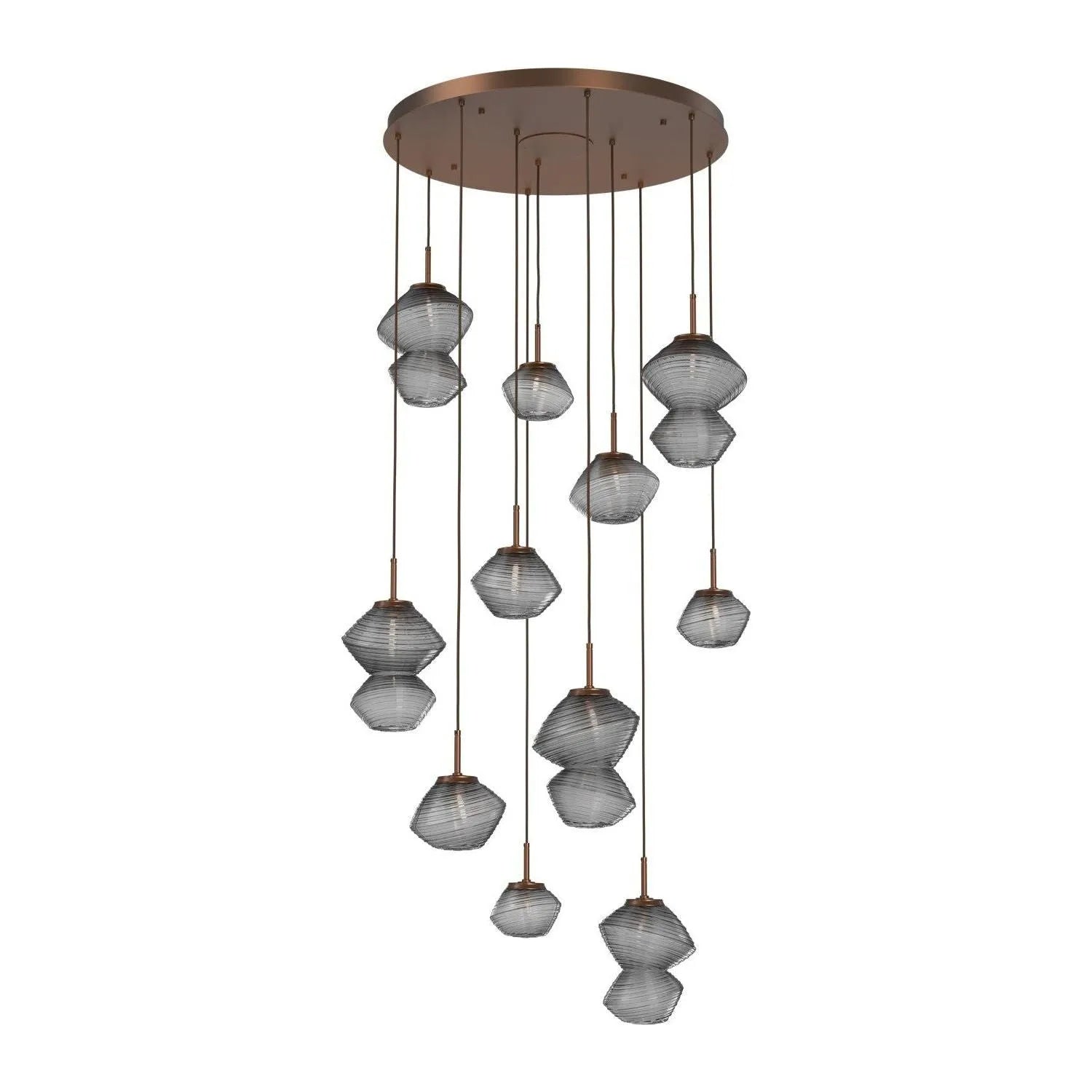Hammerton Studio - CHB0089-11-BB-S-C01-L3 - LED Chandelier - Mesa - Burnished Bronze